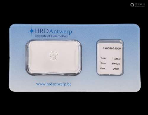 DIAMANTE SIN ENGASTAR DE 1.00 CT CON CERTIFICADO HRD Diamant...