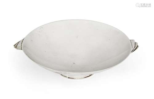 A silver nut bowl by Max Grenville, London, 1988, in maker's...