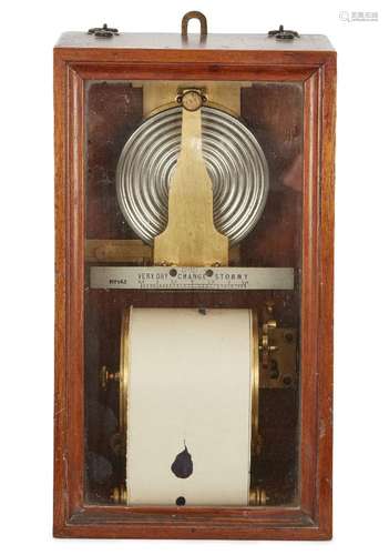 A wall mounted barograph, Antoine Redier patent, late 19th c...