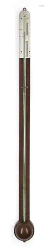 An early Victorian mahogany stick barometer, by Alexander Ad...