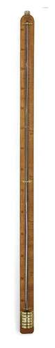 A George III fruitwood wall thermometer, by Cary, London, ea...