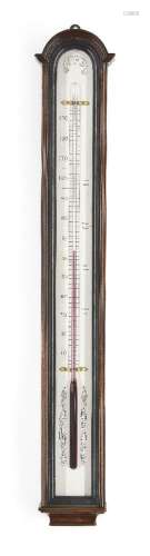 A late George III mahogany thermometer, early 19th century, ...