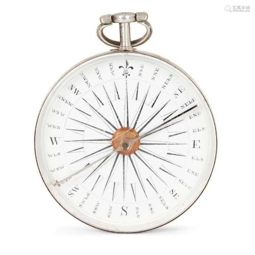 A George III silver cased compass, by J & W Watkins, Lon...