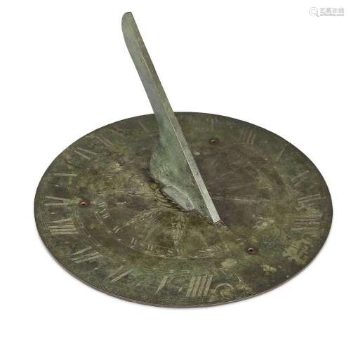 A George III bronze 12 inch sundial plate, by Watkins & ...