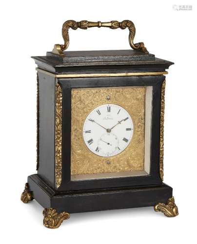A Regency miniature mantel timepiece, by Barraud, Cornhill, ...