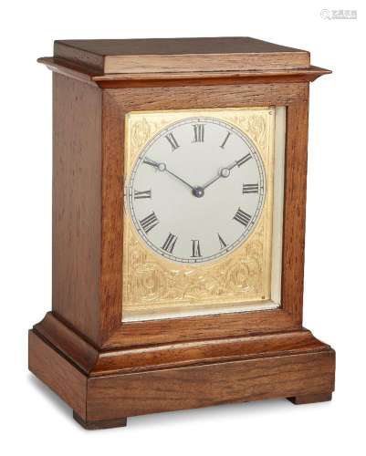 A mahogany mantel timepiece, by V.A.P. Brevete, late 19th ce...