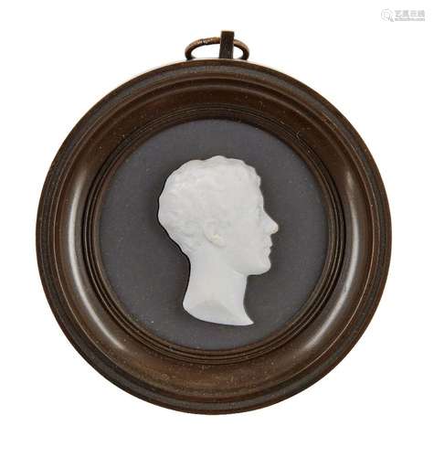 John Henning, Scottish, 1777-1851, a white paste portrait re...