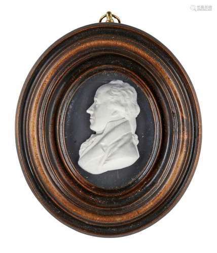 John Henning, Scottish, 1777-1851, a white paste portrait re...