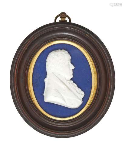 John Henning, Scottish, 1777-1851, a white paste portrait re...