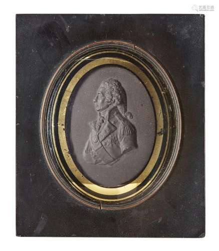 An English black basalt portrait relief of Admiral Lord Nels...