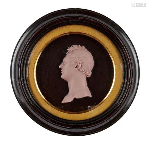 Peter Rouw, British, 1770-1852, a wax portrait relief of Wil...
