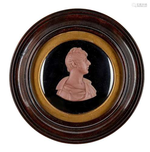 Attributed to Peter Rouw, British, 1770-1852, a wax portrait...