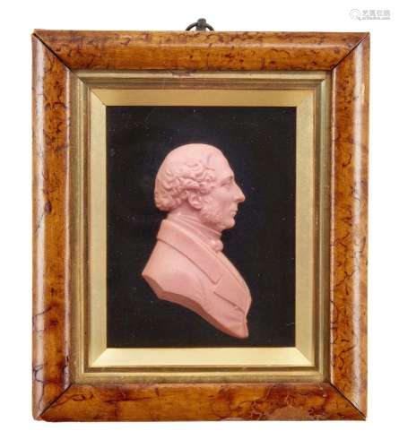 David Morrison, active 1793-1850, a wax portrait relief of G...
