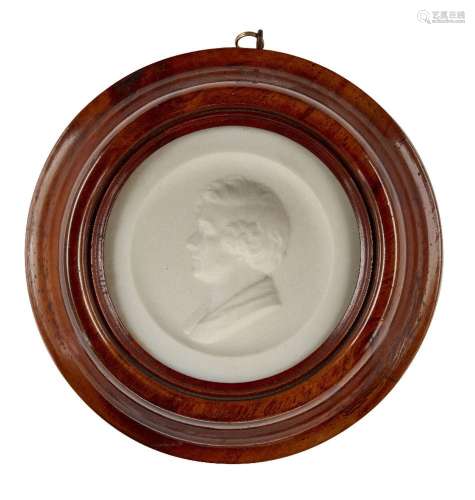 Attributed to David Morrison, active 1793-1850, a wax portra...