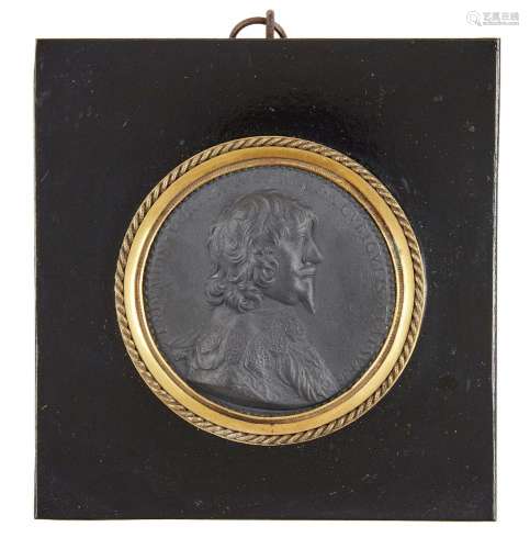 A black basalt medallion of Endymion Porter (1587-1649), pro...