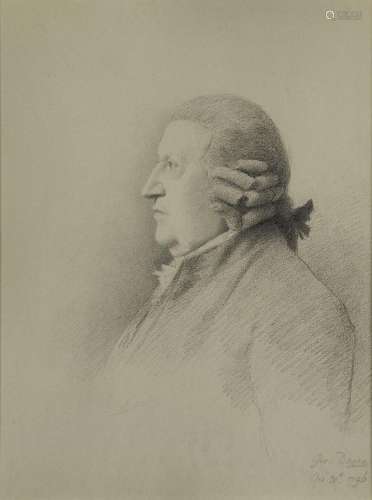 George Dance RA, British 1741-1825- Portrait of Dr John Wall...