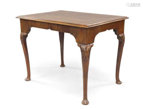 A George II mahogany centre table, c.1740, the rectangular c...