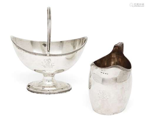 A George III silver bonbon dish