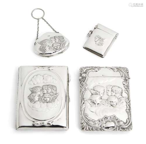 An Edwardian silver coin purse