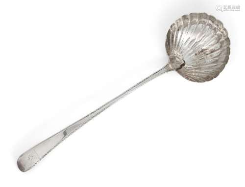 A George III Irish silver ladle