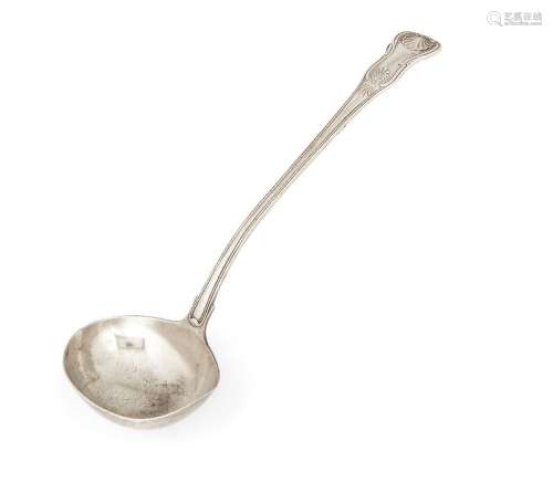 An early Victorian silver ladle