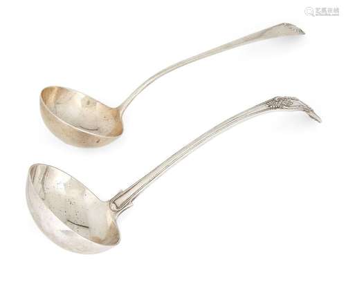 An Edwardian silver King's pattern ladle