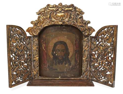 A Russian icon of the Holy Mandylion or The Vernicle