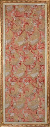 A 'Bizarre' embroidered silk panel