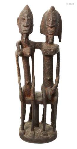 A Dogon seated couple