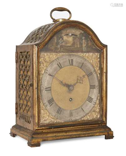 A gilt-brass table timepiece