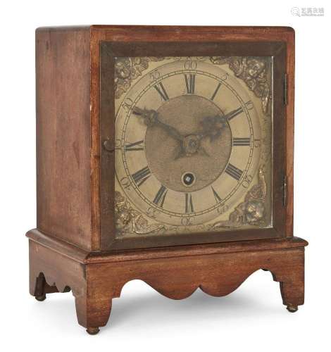 A mahogany mantel timepiece