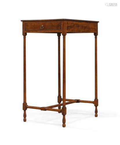 A George III rectangular satinwood occasional table