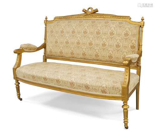 A French giltwood salon suite