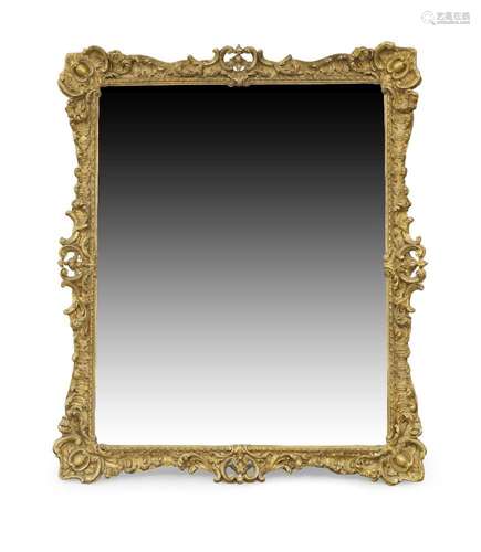 A giltwood and gesso mirror