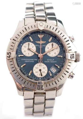 Breitling Colt Chronometre: steel cased wristwatch, model no...
