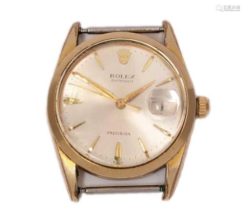 Rolex Oysterdate Precision: a gilt cased wristwatch, model 6...