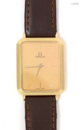 Omega: an 18ct yellow gold cased wristwatch, ref 1365,