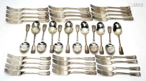 A George V silver set of cutlery, by Mappin & Webb