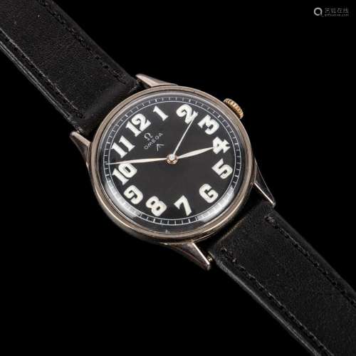 Omega vintage manual steel watch