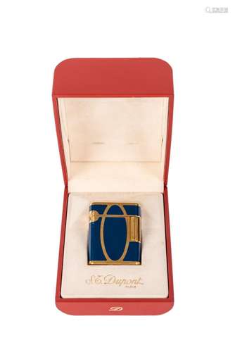 S.T.Dupont lighter with blue lacquer