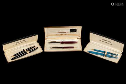 Three sets Sheaffer Snorkel