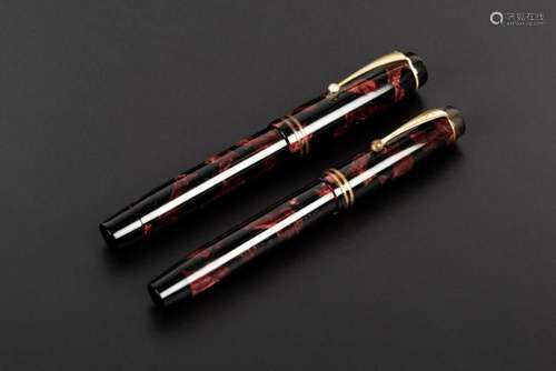 Two Parker Duofold pens