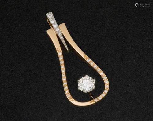 1,54 cts. diamond pendant