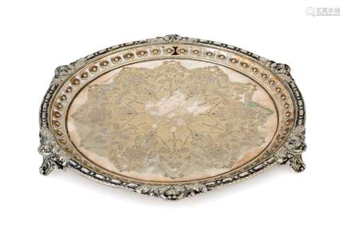 An English silver plated tray by Mappin Web 20thC