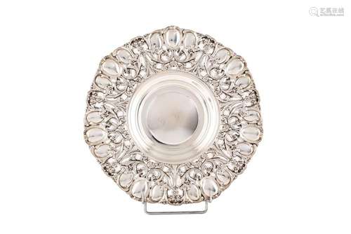 A Spanish silver dish 20th Century