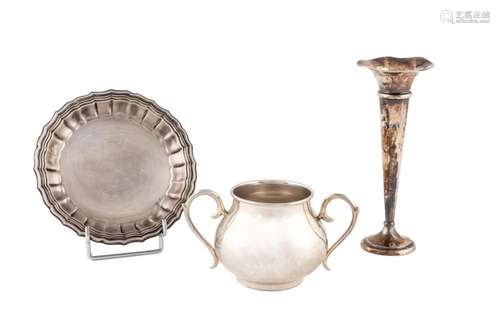 Three Spanish silver pieces 20th Century