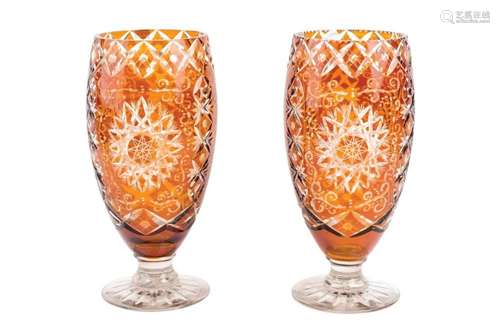 Couple of vases in glass