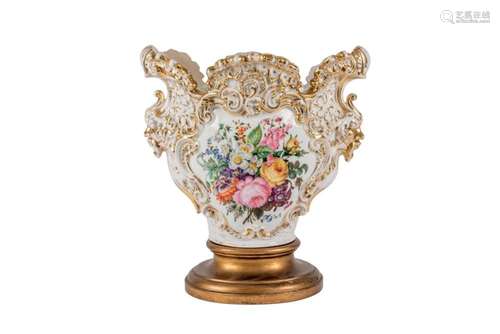 A Spanish porcelain planter. 19th Century