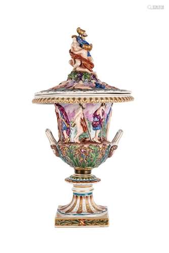 An Italian porcelain Capodimonte cup 19th C