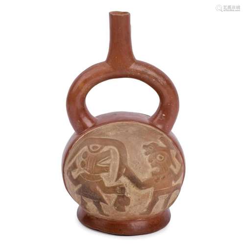 Moche clay vase